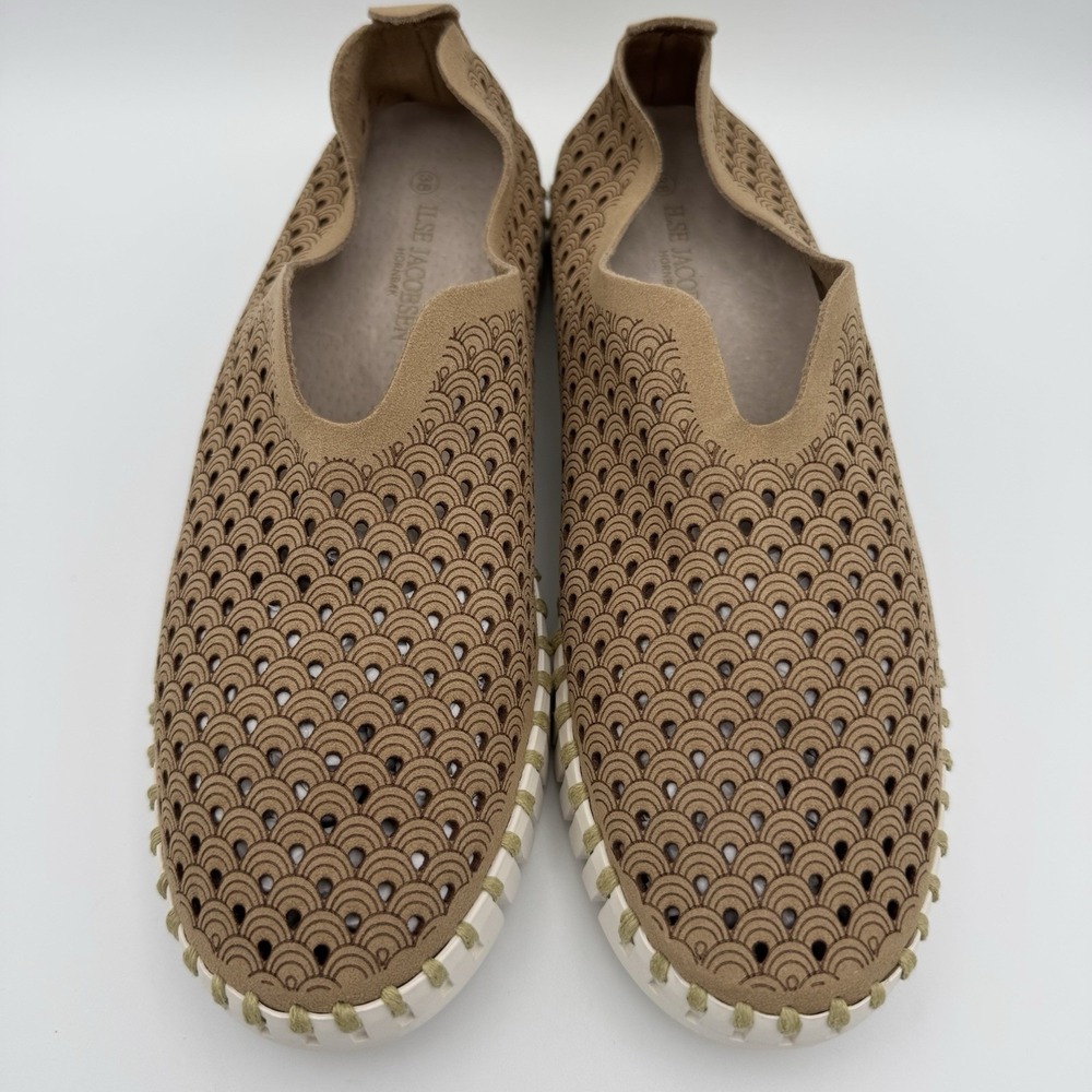 Ilse Jacobsen Hornbak Tulip Flat  Shoes Tan Women's  US 7.5-8/ EU 38 New